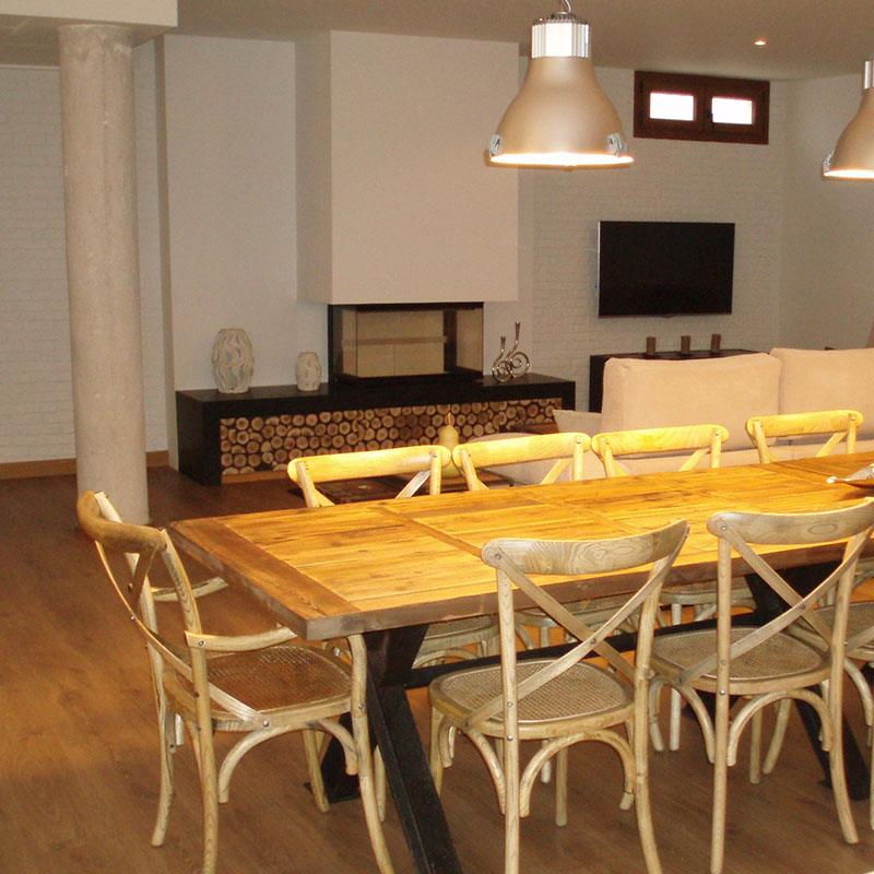 Amueblamiento y reforma sótano vintage